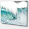 Designart - Massive Blue Waves Breaking Beach - Seashore Canvas Art Print